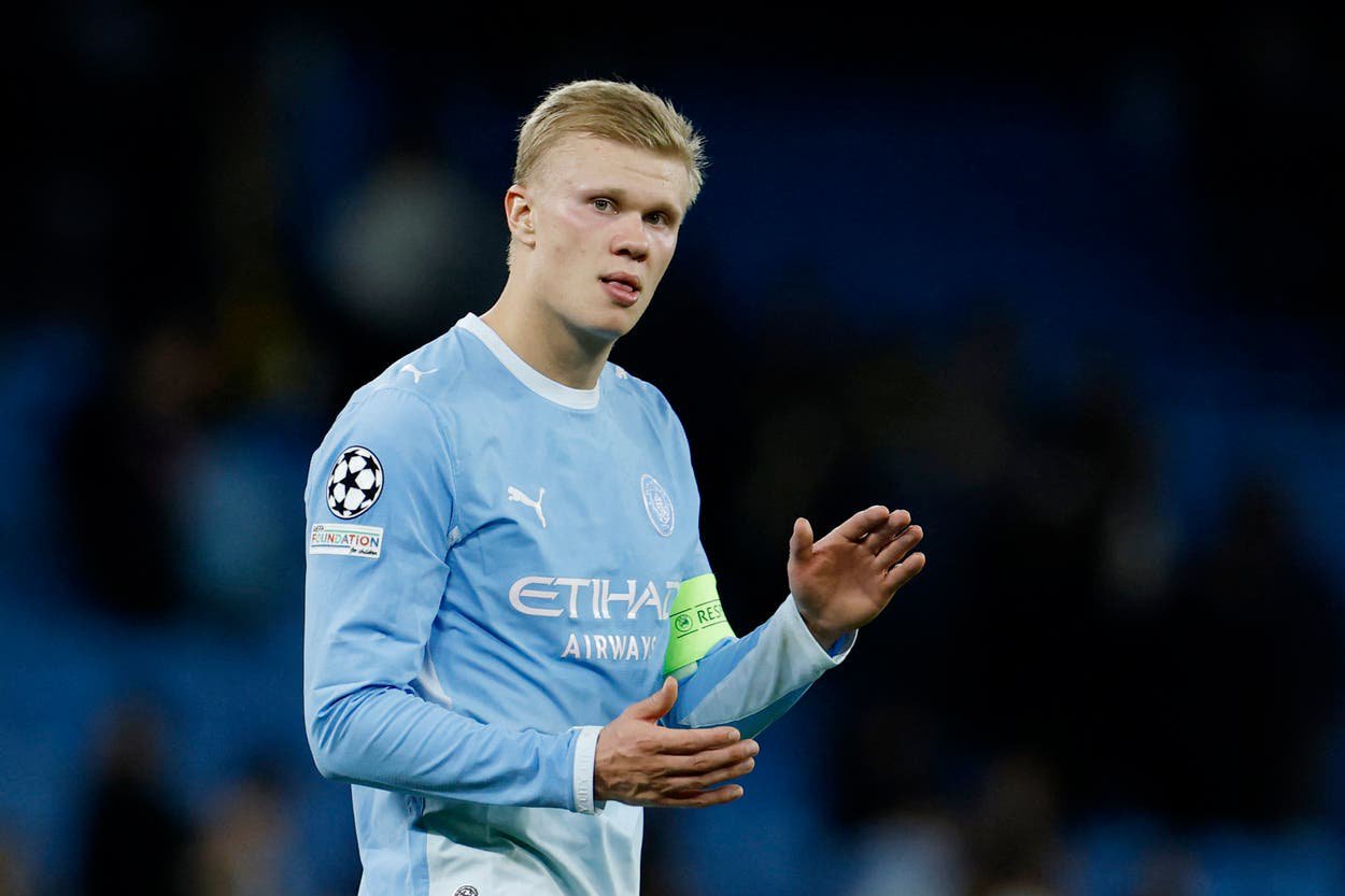 Erling Haaland has scored in his last seven appearances for Man City