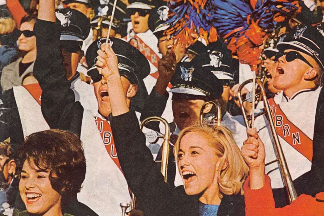 Auburn Football Fans in 1968.Credit: Southern Living, September 1968