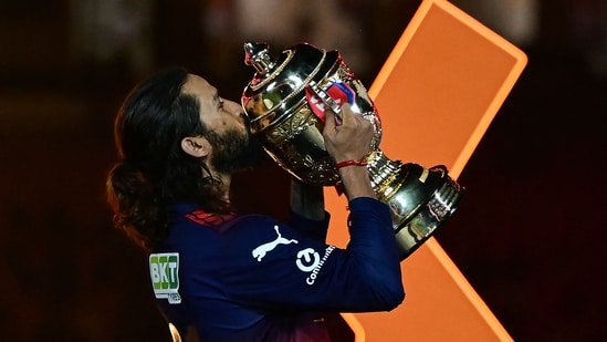Rajat Patidar after winning IPL 2026. (AFP)