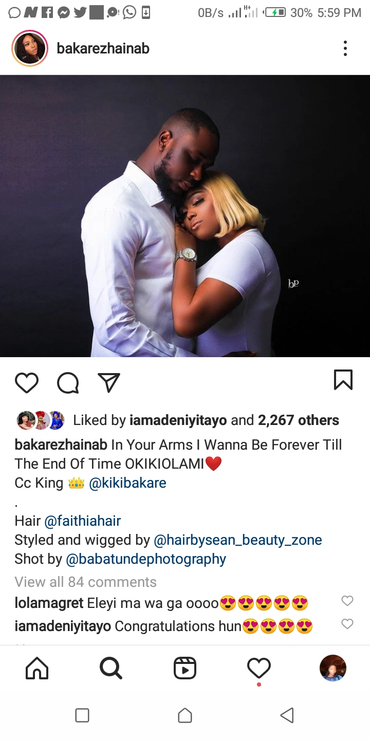 Yoruba Actress Bakare Zhainab And Actor Okikiola Bakare Set To Walk Down The Aisle.