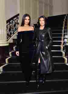 Kim Kardashian and Kourtney Kardashian VIOLET GREY x Victoria Beckham Beauty