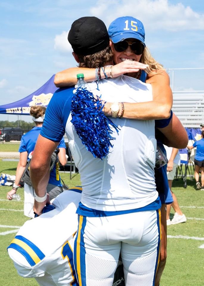 Caroline Bryan and son Bo.Credit: Caroline Bryan/Instagram