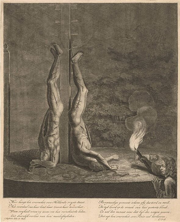 The two brothers were strung up, dead