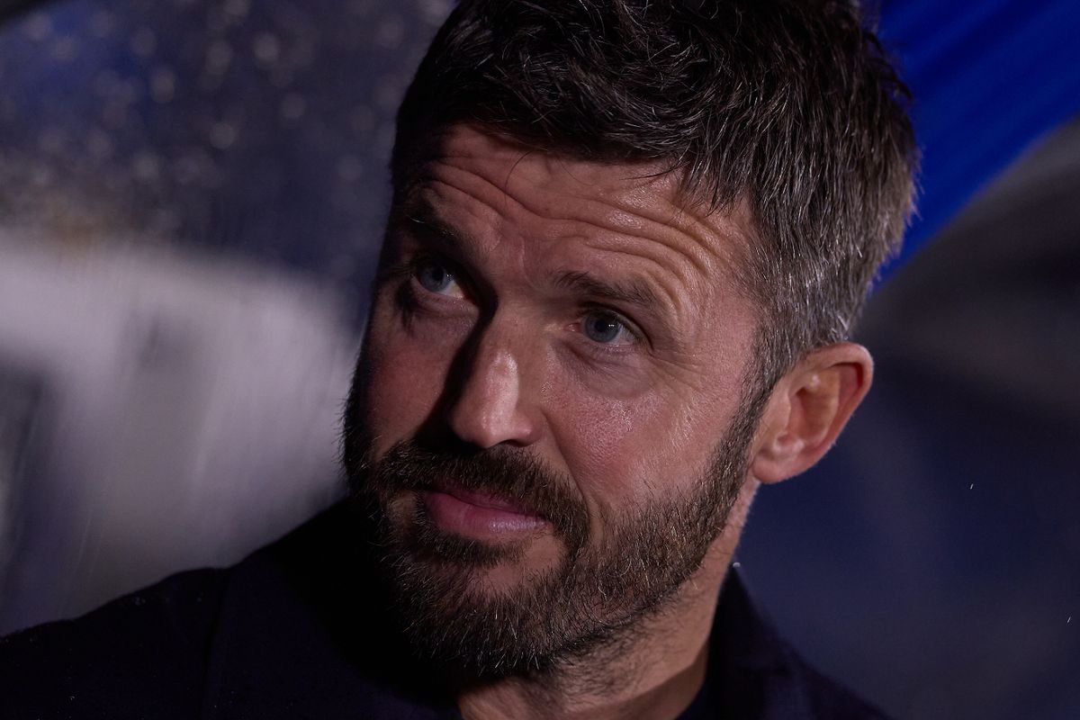 Michael Carrick, Head Coach of Manchester United looks on during the UEFA Champions League 2026/27 League Phase MD3 match between Como 1907 and Manchester United at Giuseppe Sinigaglia Stadium