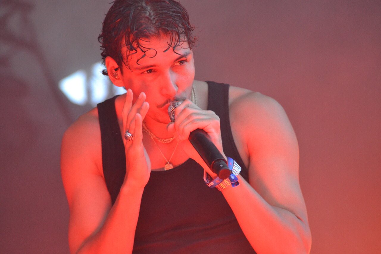 Georgio lors du festival Art Sonic, à Briouze (Orne).