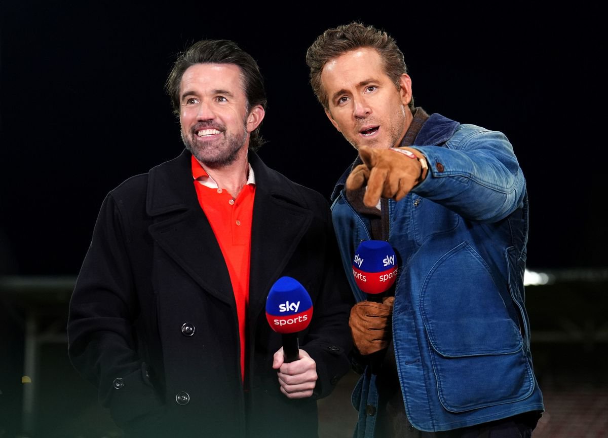 Wrexham co-owners Rob Mac (left) and Ryan Reynolds 