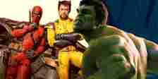Deadpool and Wolverine with Mark Ruffalo's Hulk