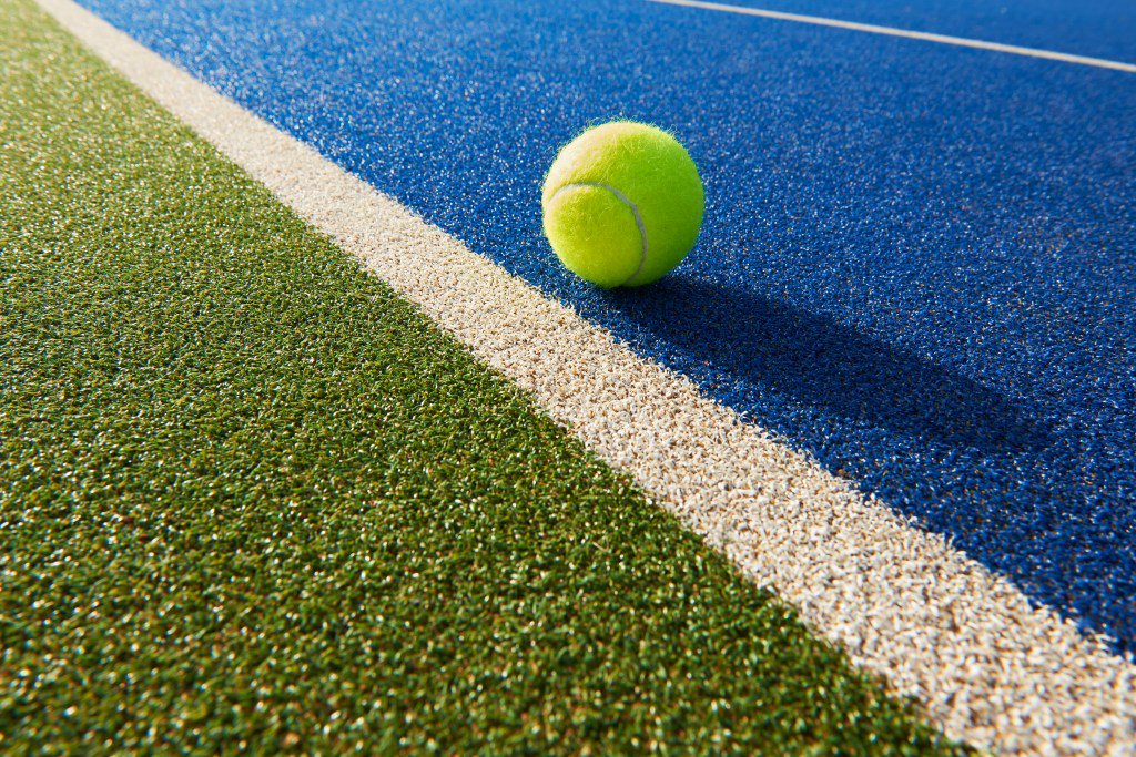 Tennis court close-up