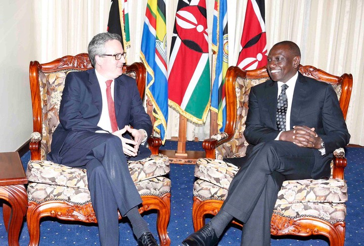 DP Ruto hosts UK High Commissioner at his Karen office