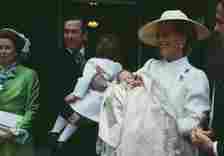 Lady Gabriella Windsor's christening in 1981