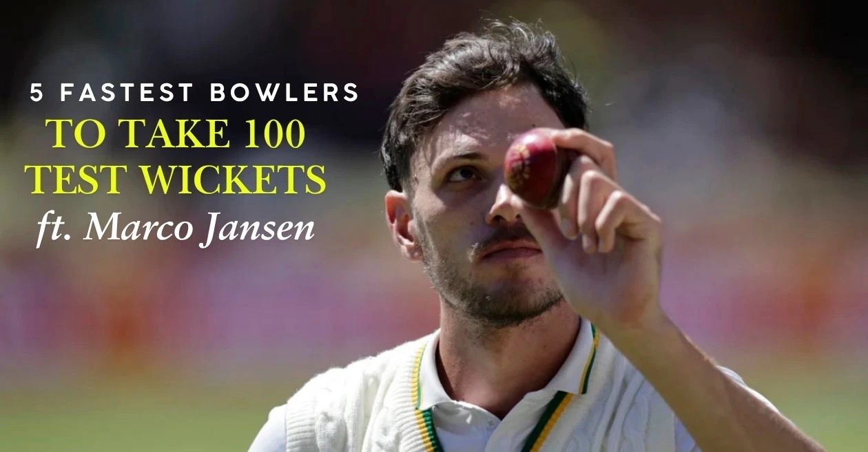 Top 5 fastest bowlers to take 100 Test wickets by balls bowled ft. Marco Jansen