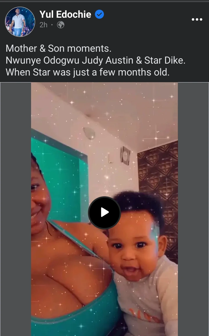 Actor, Yul Edochie Stirs Reactions As He Shares Video Of Judy Austin And Their Son, Star Dike
