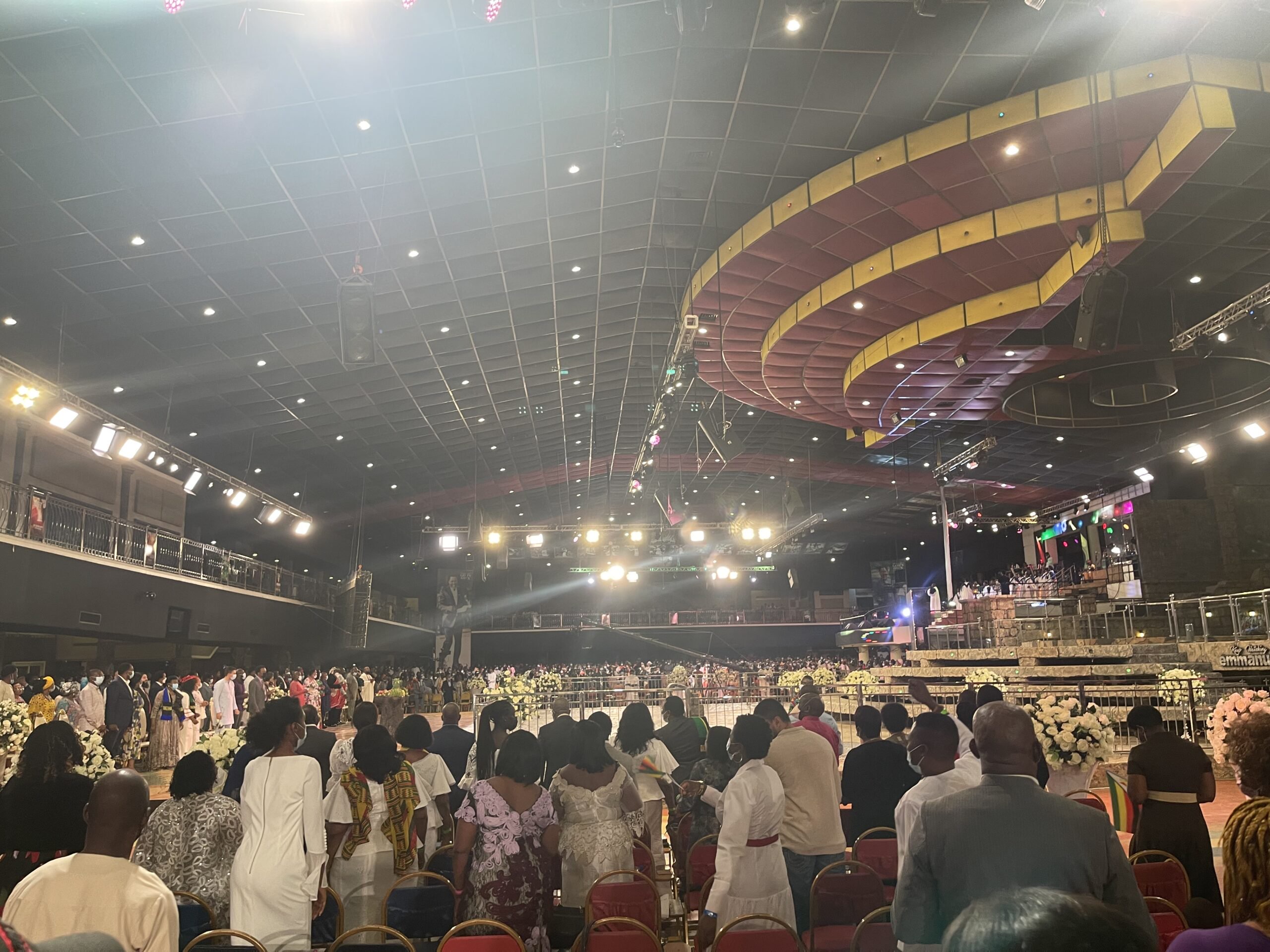 Sunday service at Synagogue Church Of All Nations (SCOAN)