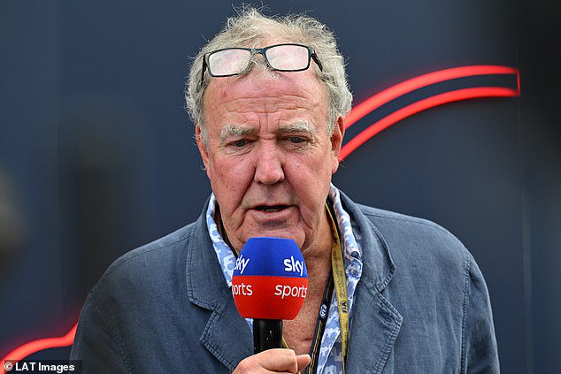 Meanwhile, Jeremy Clarkson, 66, insisted he 'doesn't care' about the attention surrounding Kim Kardashian at Formula One as he criticised the celebrity culture in the Paddock