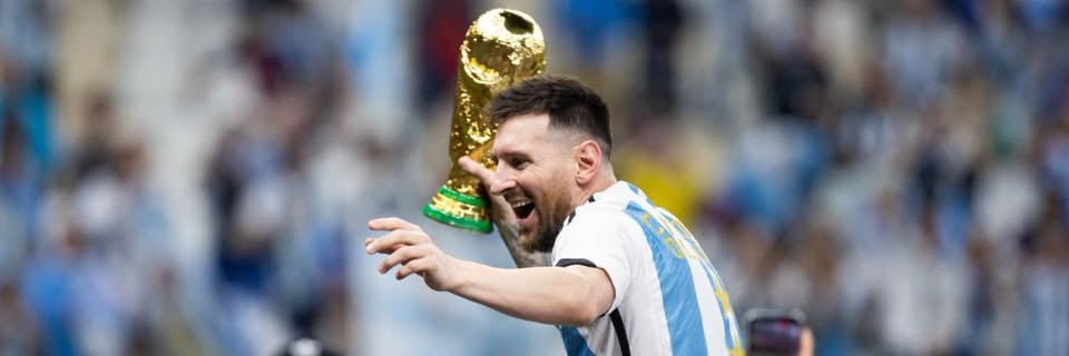 Argentina captain Lionel Messi celebrates after winning the 2022 World Cup in Qatar. PHOTO/https://web.facebook.com/AFASeleccionEN