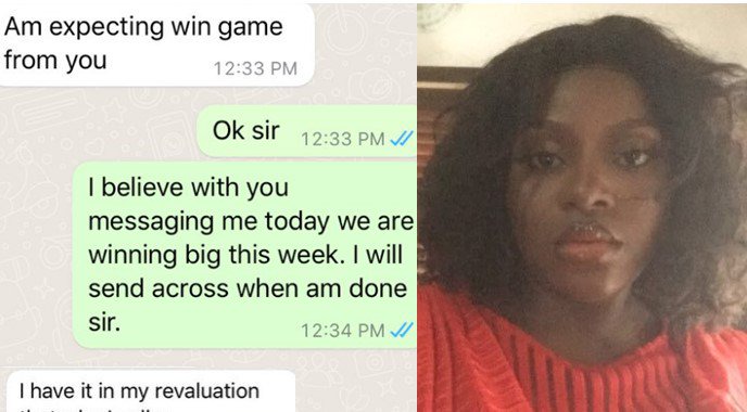 Lady lẽaks message she received from her pastor who stakes bet