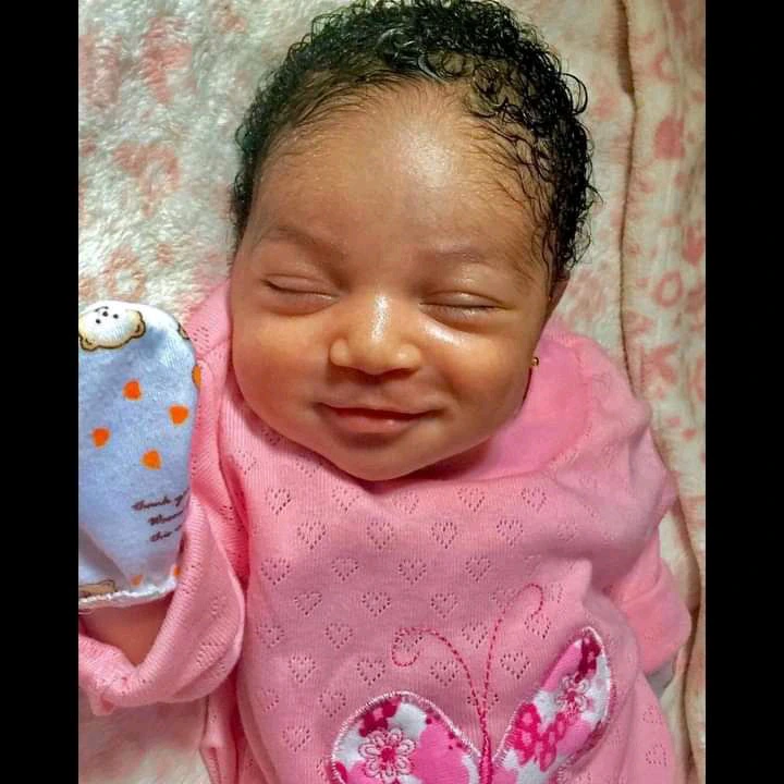 See recent pictures of the baby who was born smiling (photos)