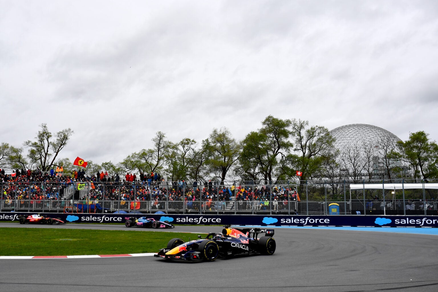 Red Bull driver Max Verstappen on track during the 2026 F1 Canadian Grand Prix