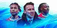 Dougie Freedman in the middle with Michael Olise & Eberechi Eze of Crystal Palace