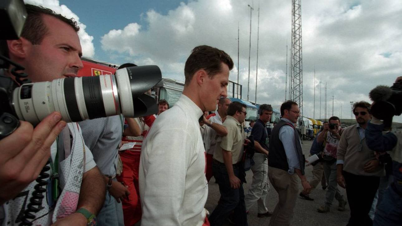 Michael Schumacher am Tag des vieldiskutierten Rennens in Jerez 1997
