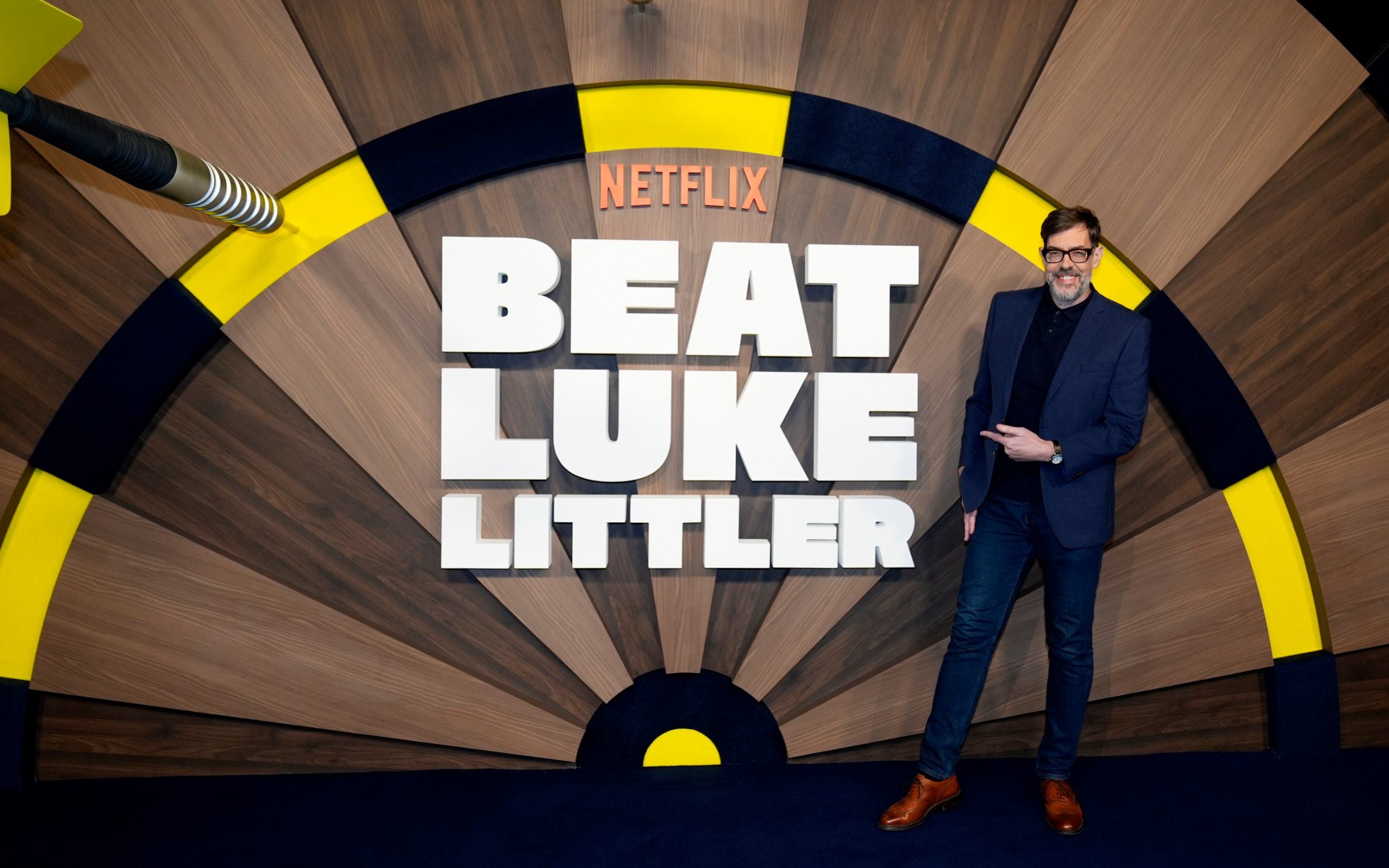 Richard Osman arrives for the Beat Luke Littler event