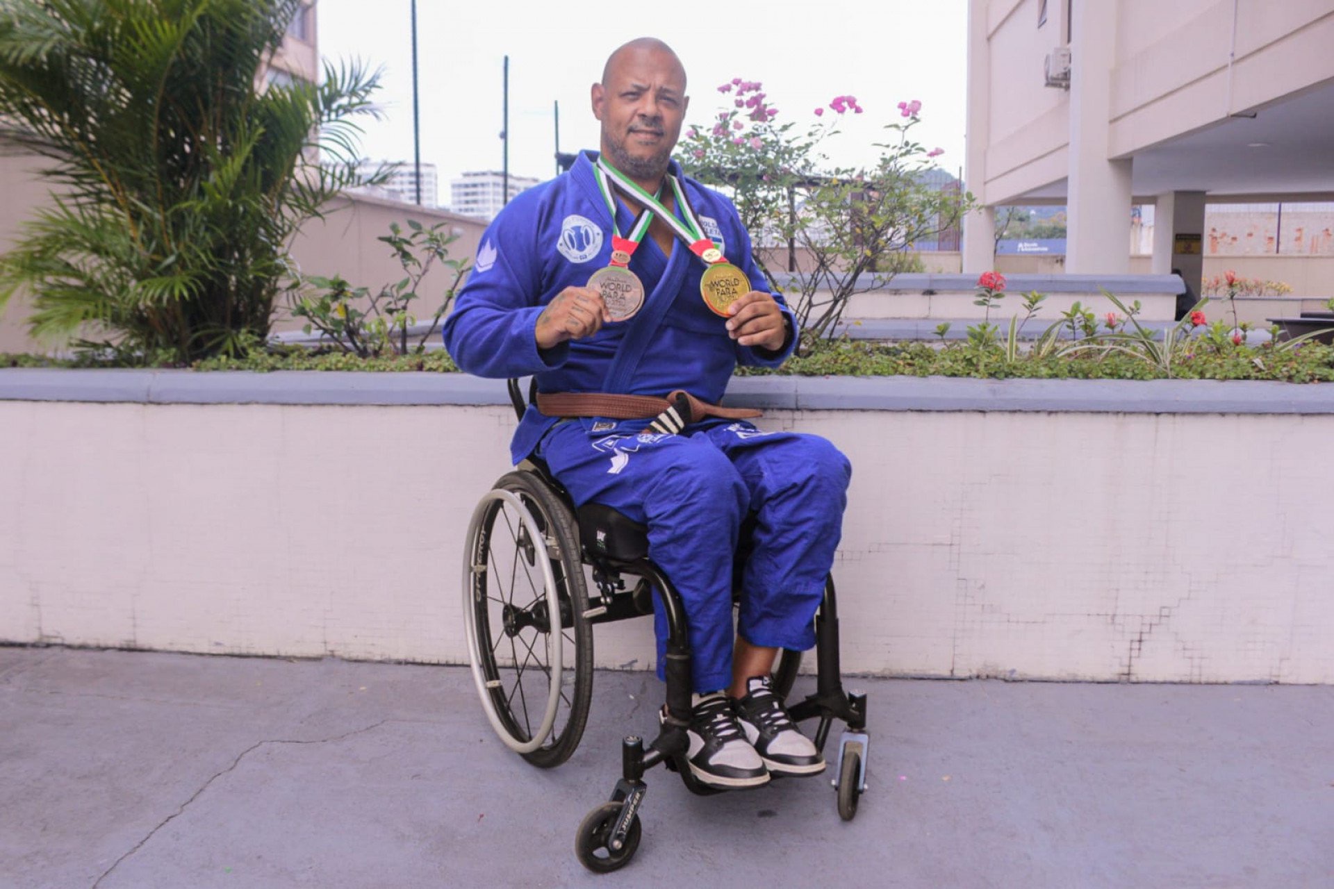 Leonardo Nascimento enxergou no parajiu-jitsu uma forma de mudar de vida - Carlos Elias Júnior / Agência O Dia