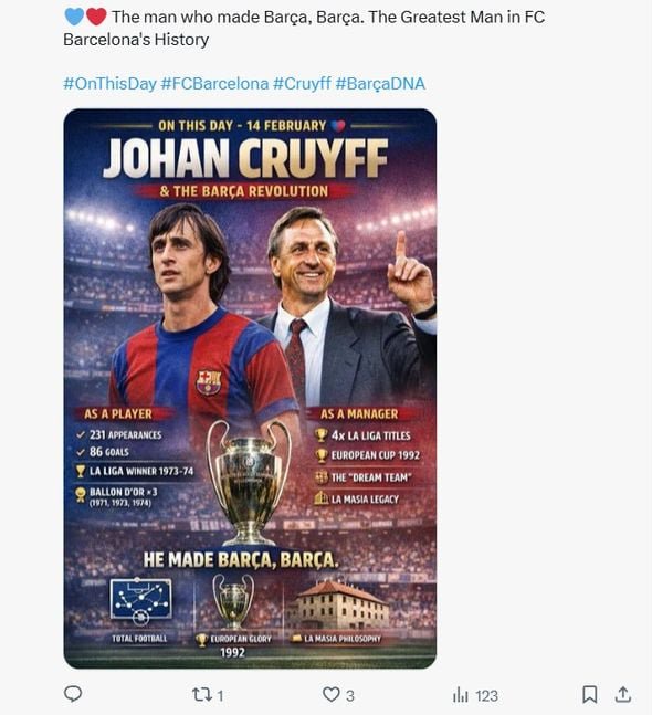 Cruyff legacy.