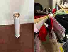 This Cylindrical Tripod Clothes Drying Rack Looks Good Even When In Storage, Unlike Your Old Clothes Horse