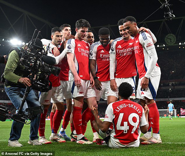 Lewis-Skelly is one of the jewels in Arsenal's crown - and has shown he is willing to stand up for himself in battles against the likes of Erling Haaland