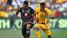 Pule Mmodi of Kaizer Chiefs and Thabiso Lebitso of Orlando Pirates