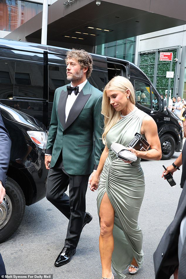 The couple attended Swift's star-studded wedding to fellow NFL star Travis Kelce in July