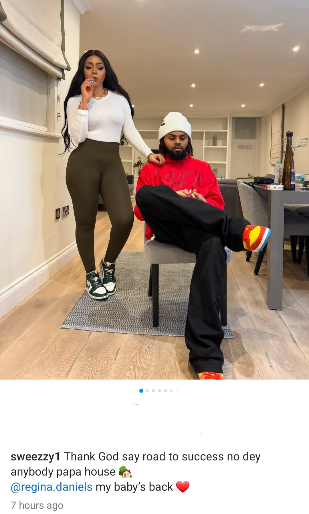 Regina Daniels brother welcomes her back as she returns to IG, removes Nwoko from her name and deletes her photos with Ned Nwoko