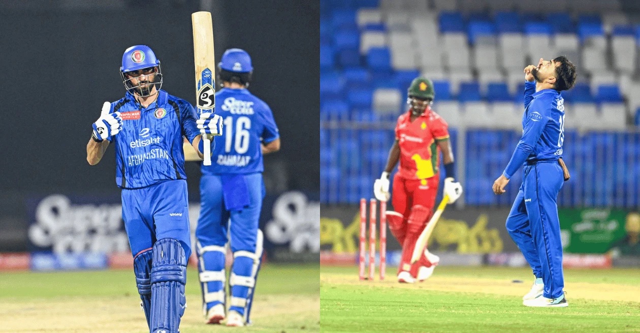 Ibrahim Zadran, Rashin Khan shine as Afghanistan thrash Zimbabwe to seal ODI tri-series