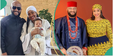 Yul Edochie and Judy Austin Take Their Second Child for Baptism, Netizens Drag Actress’ Appearance