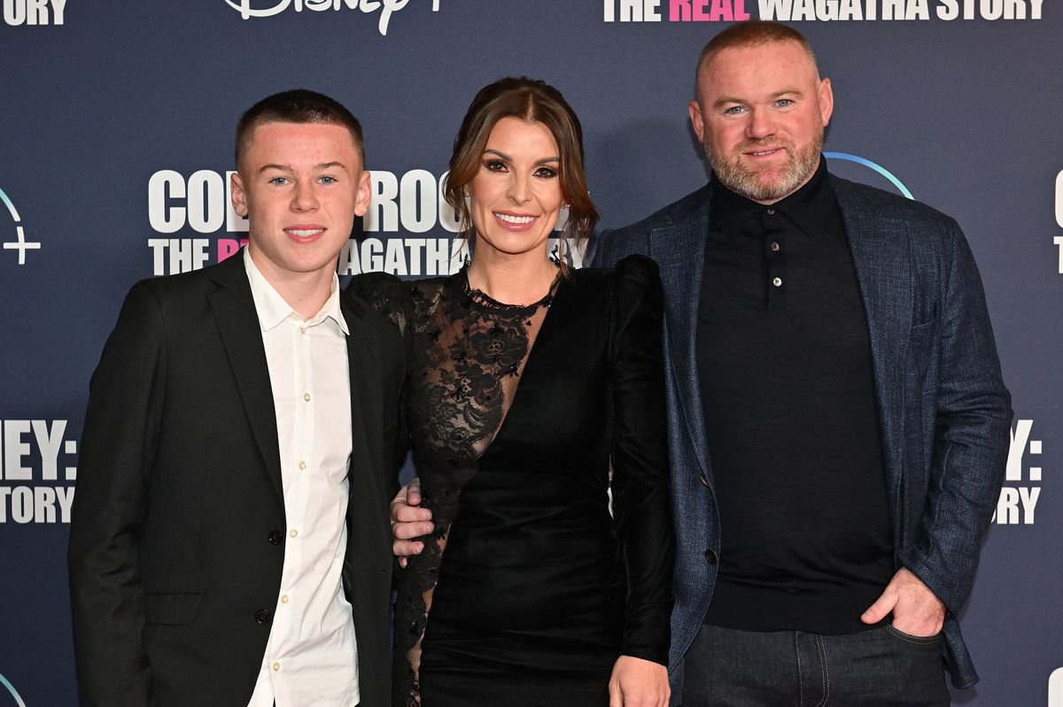 Kai Rooney, Coleen Rooney and Wayne Rooney