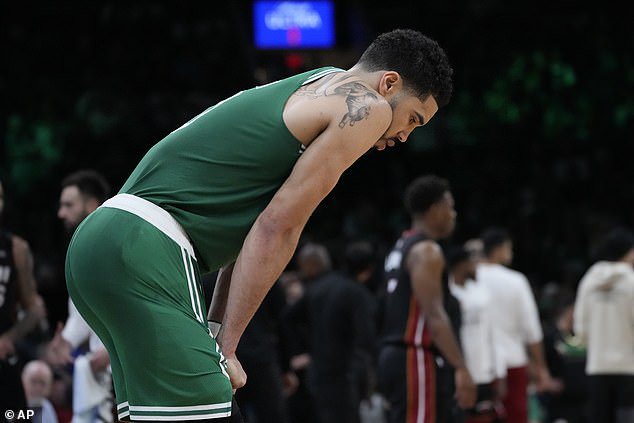 Tatum soldiered on for a while, but sat for over half the first quarter on Monday evening