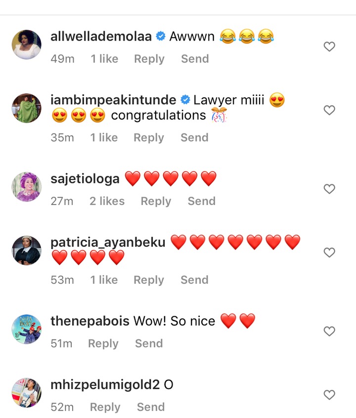 Madam Saje and Allwell Ademola Congratulates Yetunde Bakare As She Graduates From Law School 10 c12dc42853c94eb3915e34e3e2e466b1?quality=uhq&resize=720