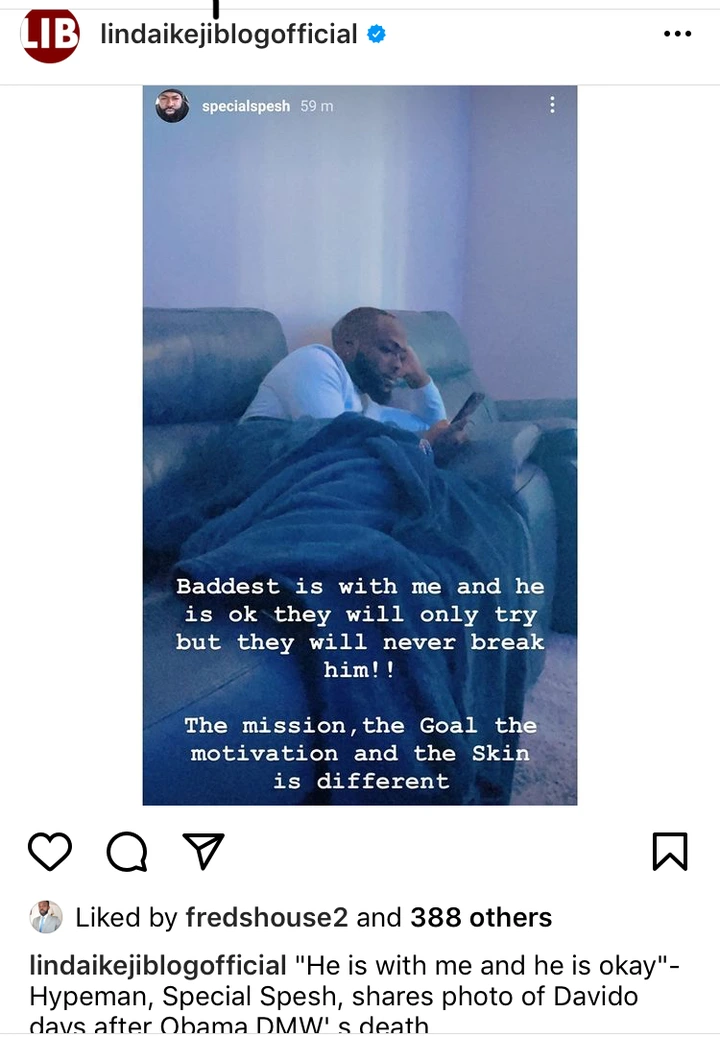 Davido Is With Me And He Is Okay- Special Pesh Shares Photo of Davido Days After Obama Death c135e221df724dc4a1d649c5dd64fc39?quality=uhq&format=webp&resize=720 - Davido Is With Me And He Is Okay- Special Pesh Shares Photo of Davido Days After Obama Death