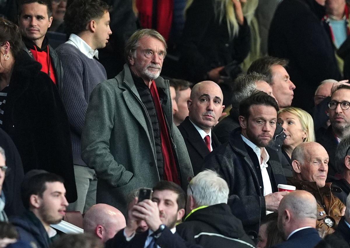 Sir Jim Ratcliffe in the stands