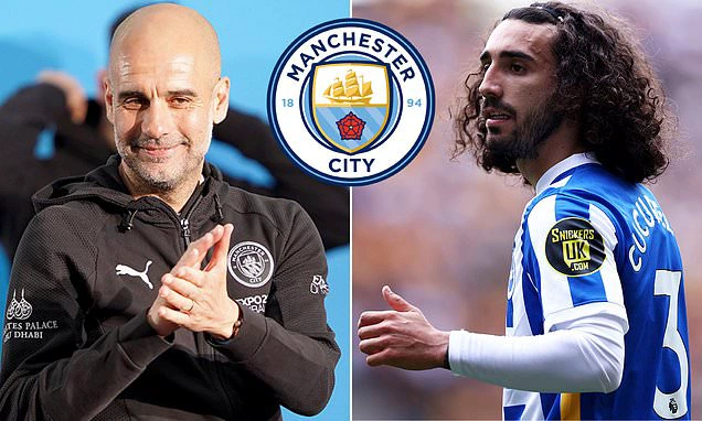 Manchester City 'are interested in Brighton's £50m-rated left-back Marc  Cucurella' | Daily Mail Online