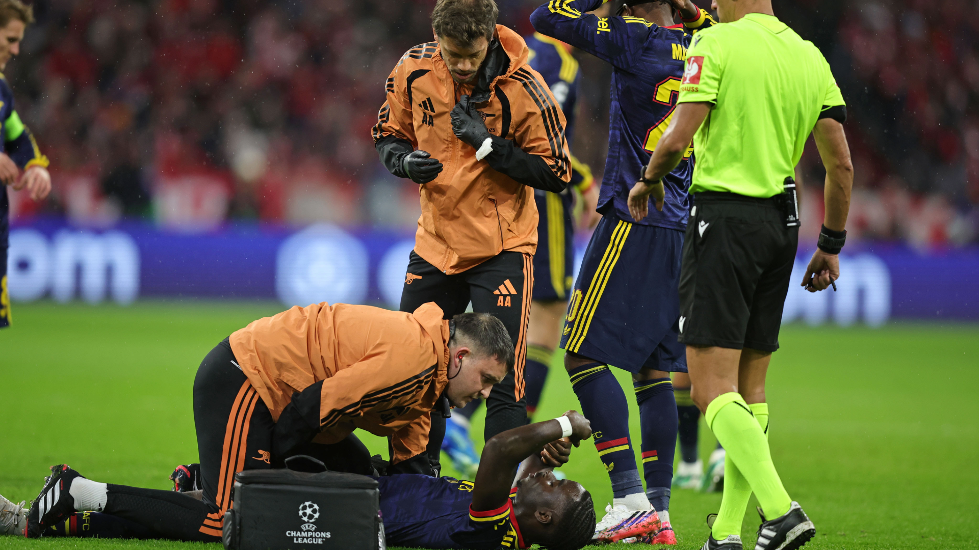 Arsenal 'concerned' about Saka injury, says Arteta