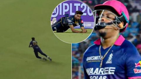 VIDEO: Mohammed Siraj का कमाल, Shimron Hetmyer का डाइविंग कैच लपककर खत्म किया खेल