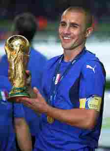 Cannavaro captained Italy to World Cup glory in 2006