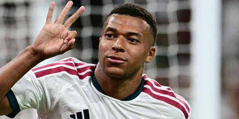 Kylian Mbappe in action for Real Madrid