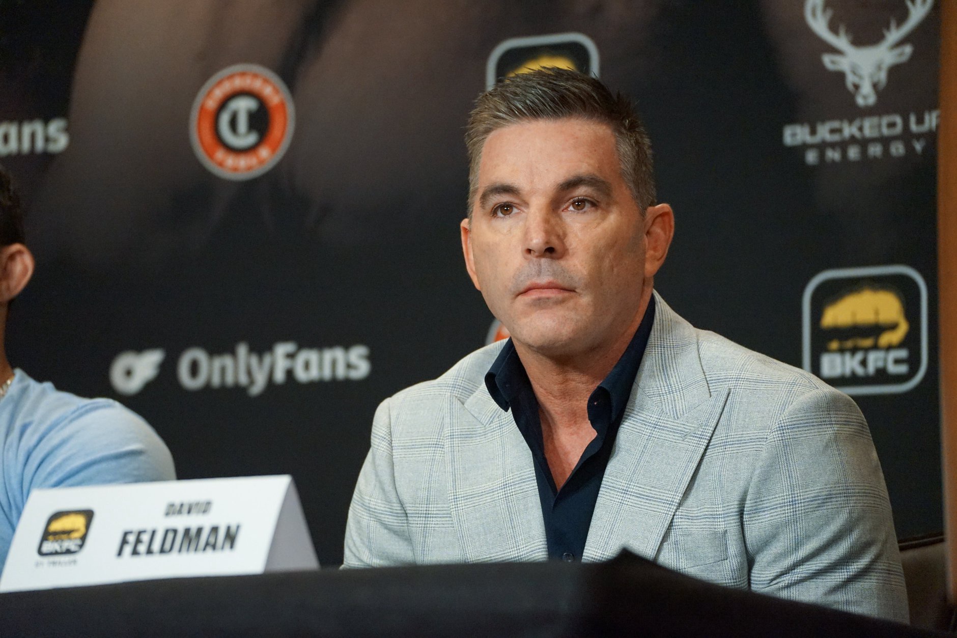David Feldman attends the BKFC 41 official pre-fight press conference on April 4, 2023