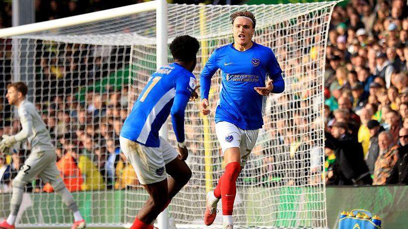 Marezi celebrates after scoring his penalty to condemn Norwich City to a sixth straight defeat 