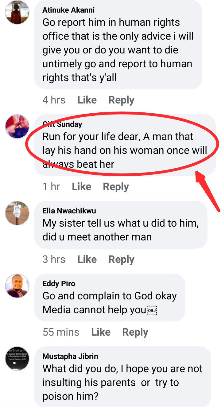 "Run For Your Life": Reactions As Lady Seeks Advice To Leave Her Violence Husband