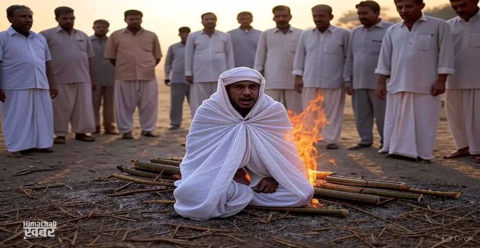अंतिम संस्कार के दौरान जिंदा हुआ बुजुर्ग, वीडियो ने मचाई हलचल