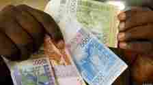 Banknoten CFA Francs