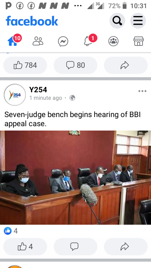 Seven Judge Bench Begins Hearing BBI Appeal Case - Opera News